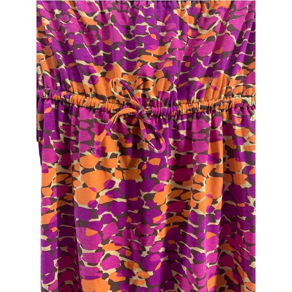 Capelli New York Pink & Orange Strapless Midi Dress Women's Size Large - Picture 2 of 4